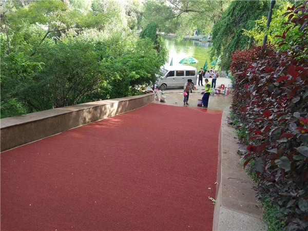 船营彩色路面施工